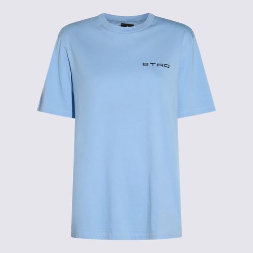 Etro Light Blue Cotton T-shirt - Etro - Modalova