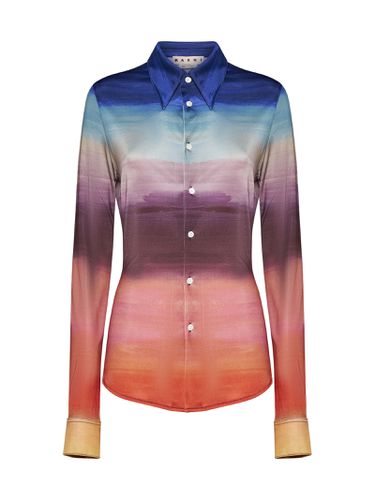 Multicoloured Jersey Shirt With Dark Side Of The Moon Print - Marni - Modalova