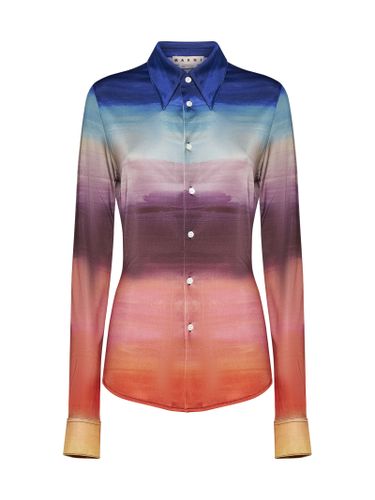 Multicoloured Jersey Shirt With Dark Side Of The Moon Print - Marni - Modalova