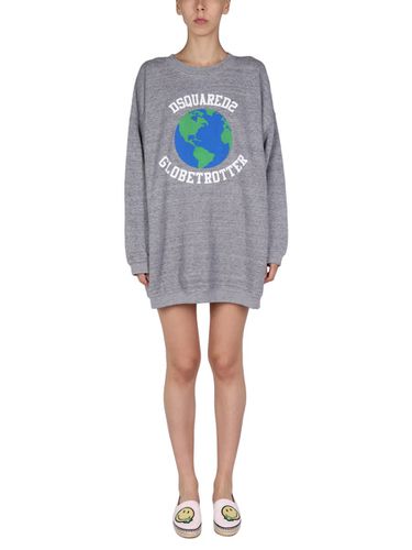 Sweatshirt Dress With Logo Print - Dsquared2 - Modalova