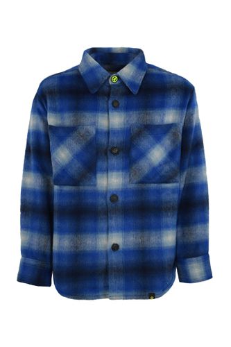 Barrow Blue Checked Flannel Shirt - Barrow - Modalova