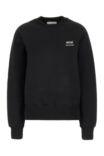 Logo Detailed Crewneck Sweatshirt - Ami Alexandre Mattiussi - Modalova