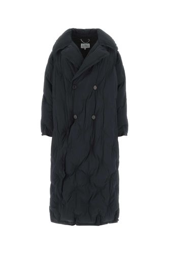 Navy Blue Nylon Padded Jacket - Maison Margiela - Modalova