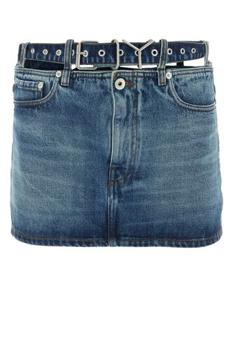 Y/Project Denim Mini Skirt - Y/Project - Modalova