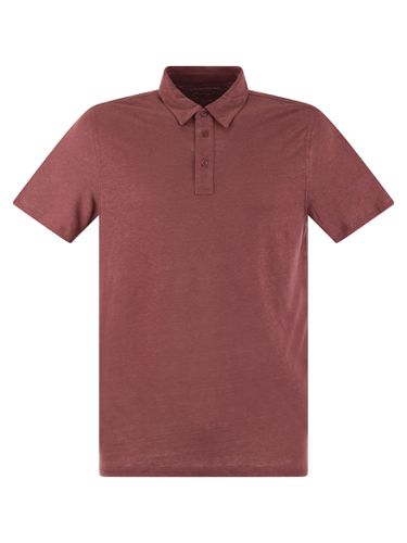 Linen Short-sleeved Polo Shirt - Majestic Filatures - Modalova