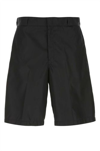 Prada Black Re-nylon Bermuda Shorts - Prada - Modalova