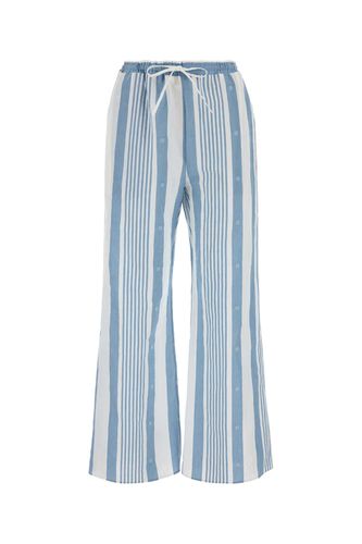 Embroidered Cotton Blend Wide-leg Pant - Givenchy - Modalova