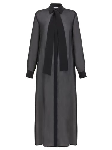 Parosh Black Silk Long Shirt - Parosh - Modalova