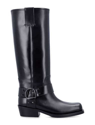 Rockstud Biker Boot - Valentino Garavani - Modalova