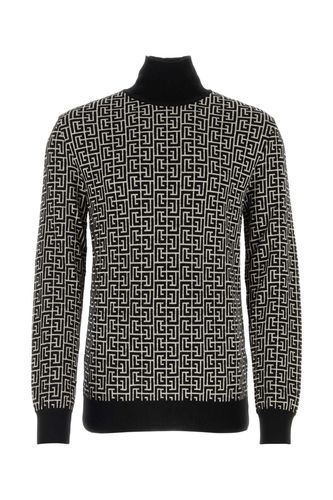 Embroidered Wool Blend Sweater - Balmain - Modalova