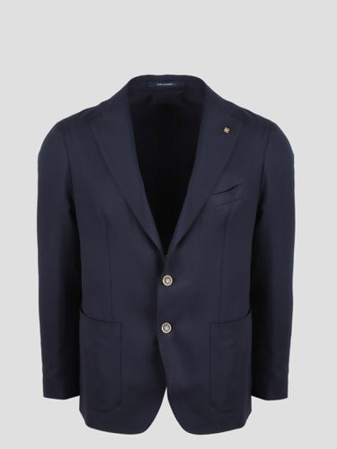 Wool Canvas Single Breasted Blazer - Tagliatore - Modalova