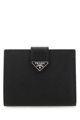 Prada Black Leather Wallet - Prada - Modalova