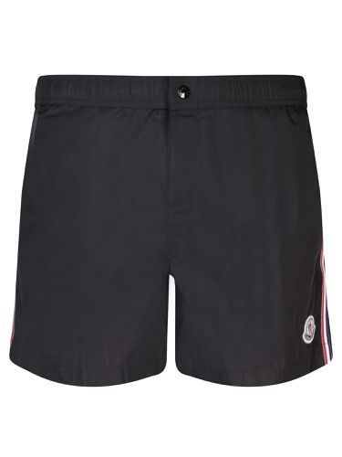 Logo Patch Drawstring Swim Shorts - Moncler - Modalova