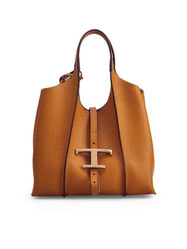 Timeless Shopping Bag In Leather Mini - Tod's - Modalova