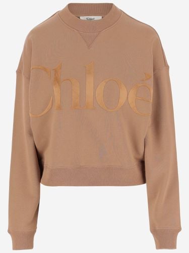 Chloé Cotton Sweatshirt With Logo - Chloé - Modalova