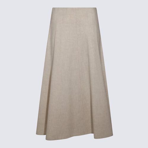 Brunello Cucinelli Beige Wool Skirt - Brunello Cucinelli - Modalova