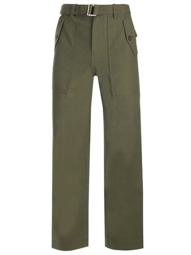 Cotton Twill Trousers - Maison Kitsuné - Modalova