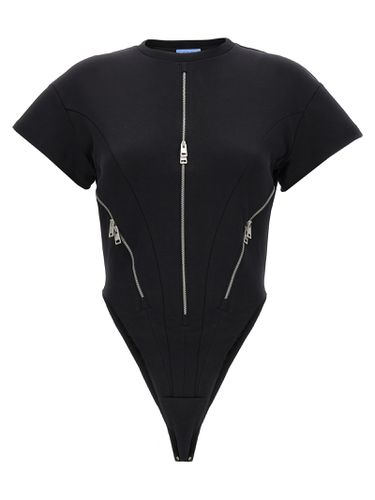 Mugler zipped Jersey Bodysuit - Mugler - Modalova