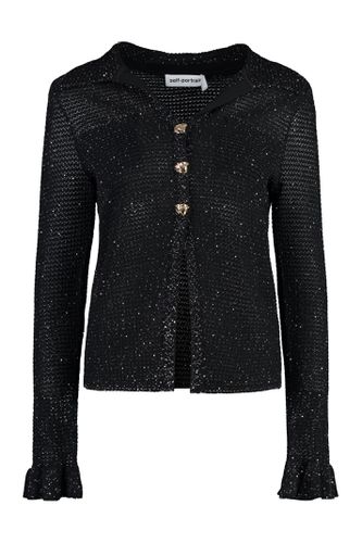 Embellished Button Cardigan - self-portrait - Modalova