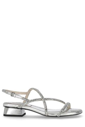 Isla Embellished Strapped Sandals - Ash - Modalova