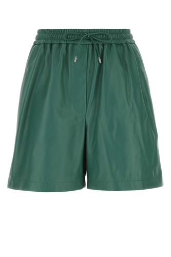 Bottle Green Nappa Leather Shorts - Loewe - Modalova