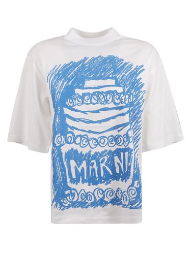 Marni Logo Print T-shirt - Marni - Modalova