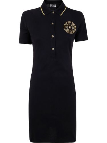 Vembl Small Embro Dress Cotton Piquet - Versace Jeans Couture - Modalova