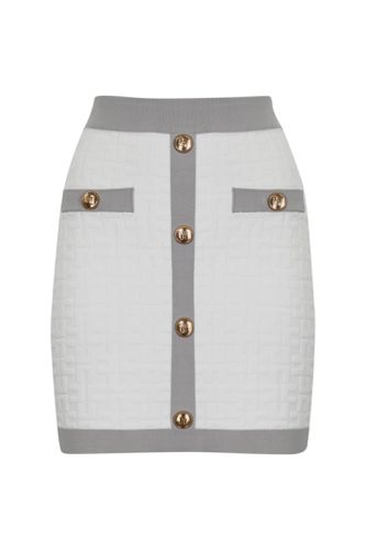 Skirt In Embossed Viscose - Elisabetta Franchi - Modalova