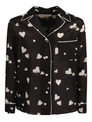 Marni Heart Printed Pajama Shirt - Marni - Modalova