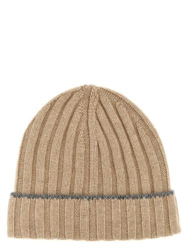 Contrast Line Beanie - Brunello Cucinelli - Modalova