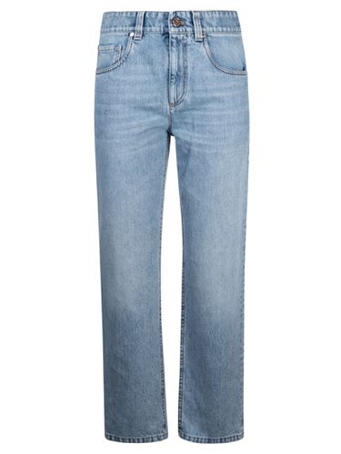 Button Straight Jeans - Brunello Cucinelli - Modalova