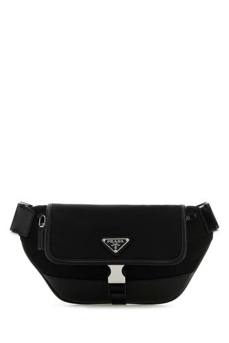 Black Re-nylon And Leather Crossbody Bag - Prada - Modalova