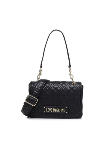 Shoulder Bag With Quilted Logo - Love Moschino - Modalova