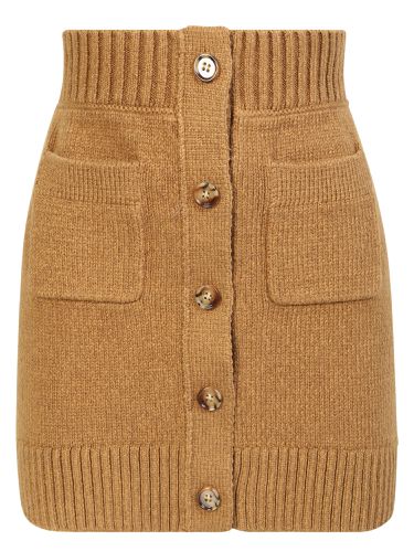 Burberry Knit Miniskirt - Burberry - Modalova