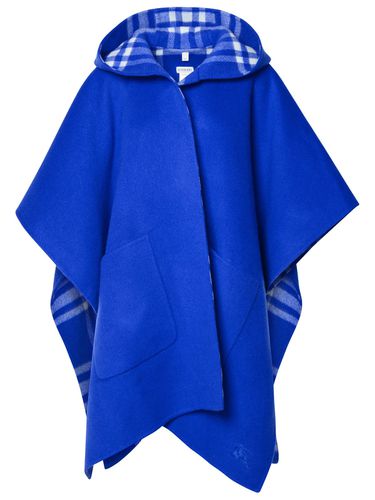 Burberry Blue Cashmere Cape - Burberry - Modalova