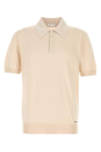 Logo-jacquard Short-sleeved Polo Shirt - Prada - Modalova