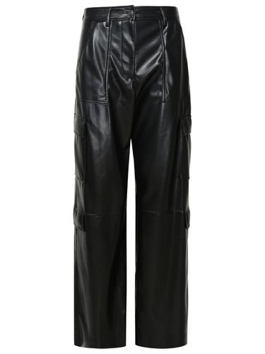 MSGM Black Leather-like Pants - MSGM - Modalova