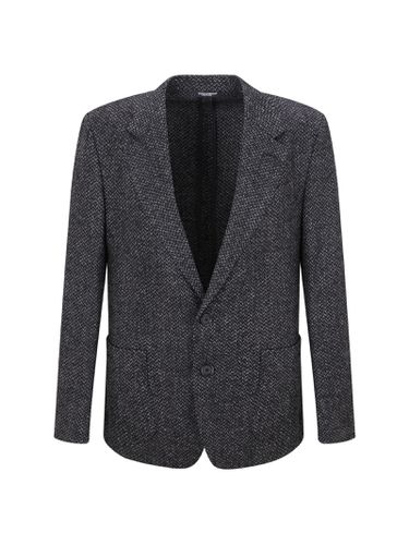 Single-breasted Wool Jacket - Dolce & Gabbana - Modalova