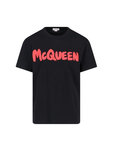 Alexander McQueen graffiti T-shirt - Alexander McQueen - Modalova