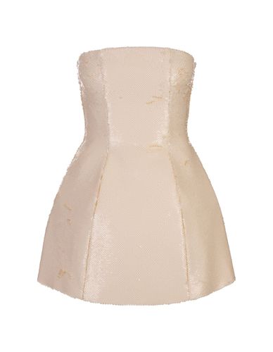 Nude Sequin Mini Dress - Giuseppe di Morabito - Modalova