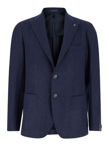 Montecarlo Single-breasted Jacket With Notched Revers In Wool Man - Tagliatore - Modalova