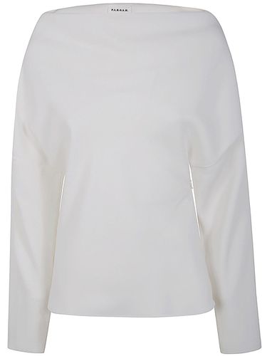 Long Sleeve Blouse With Dropping Neckline - Parosh - Modalova