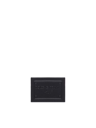 Embossed Logo Card Holder - Dolce & Gabbana - Modalova