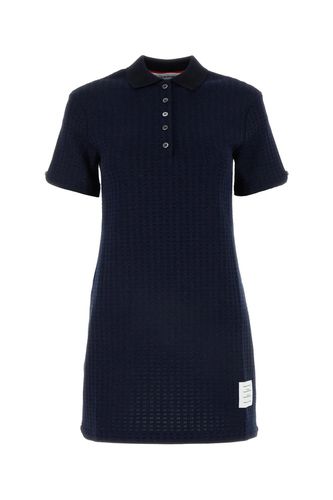 Navy Cotton Polo Dress - Thom Browne - Modalova