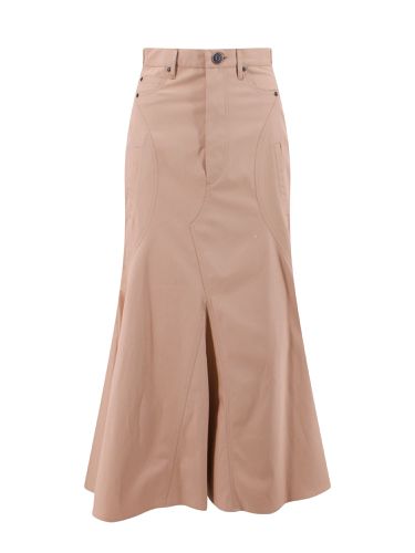 Cotton Gabardine Long Skirt - Burberry - Modalova