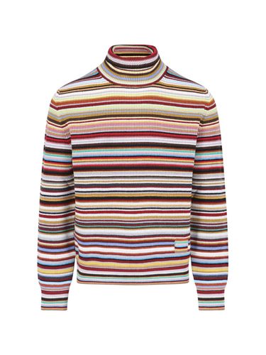 Striped Wool Turtleneck Sweater - Paul Smith - Modalova
