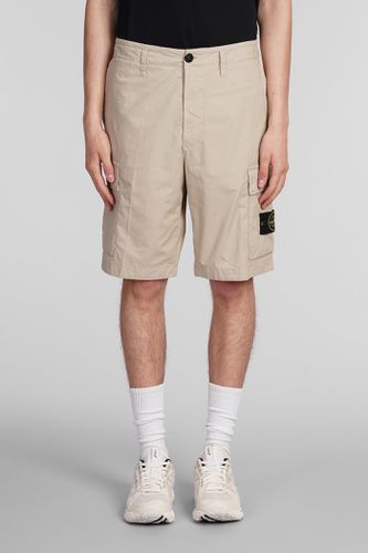 Stone Island Shorts In Beige Cotton - Stone Island - Modalova