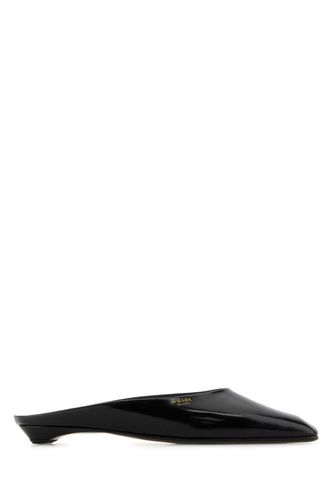 Prada Black Leather Slippers - Prada - Modalova