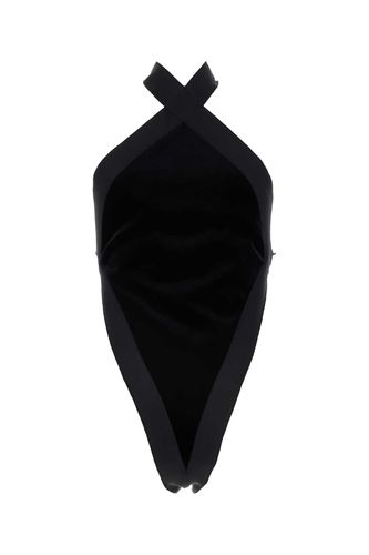 Saint Laurent Black Velvet Bodysuit - Saint Laurent - Modalova