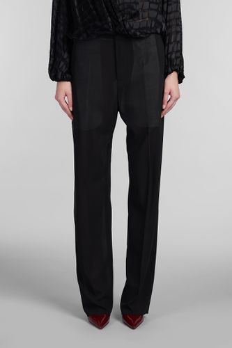 Blumarine Pants In Black Wool - Blumarine - Modalova